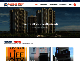 maharshirealestate.in screenshot