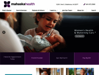 mahaskahealth.org screenshot