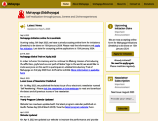 mahayoga.org screenshot