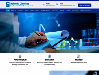 mahendrachemicals.com screenshot