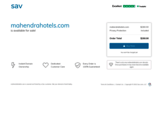 mahendrahotels.com screenshot