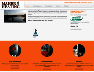 maherheating.com screenshot