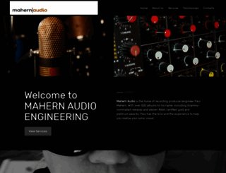 mahernaudio.com screenshot