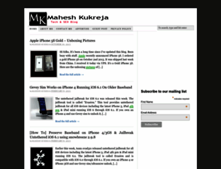 maheshkukreja.com screenshot