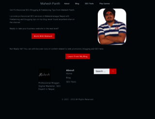 maheshpanth.com screenshot