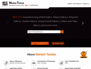 maheshtextiles.com screenshot