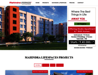 mahindra-lifespace.com screenshot