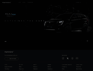 mahindraauto.com screenshot