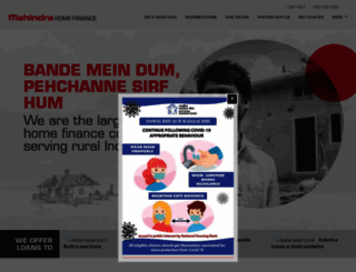 mahindrahomefinance.com screenshot