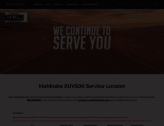 mahindraxuv500.com screenshot