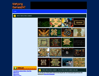 mahjonggames247.com screenshot