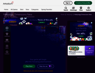 mahjonggdimensions.com screenshot