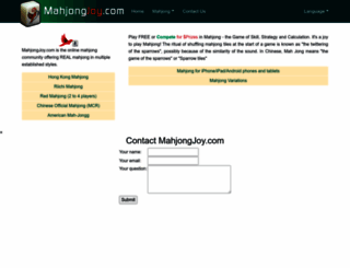 mahjongjoy.com screenshot