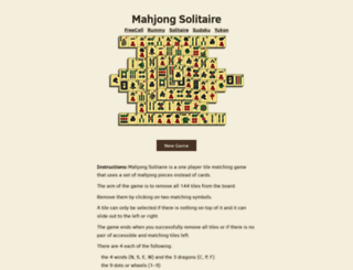 mahjongly.com screenshot