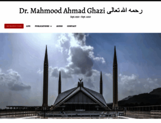 mahmoodghazi.org screenshot