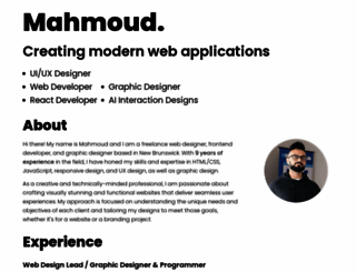 mahmouddesign.ca screenshot