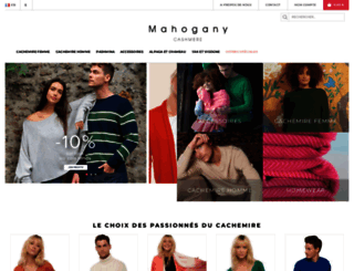 mahogany-cachemire.fr screenshot