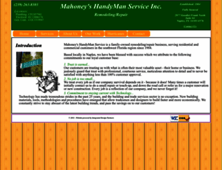 mahoneyshandyman.com screenshot