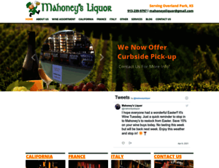 mahoneysliquor.com screenshot