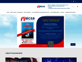 maicsa.org.my screenshot