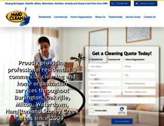 maidcleanservices.ca screenshot