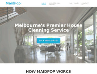 maidpop.com.au screenshot