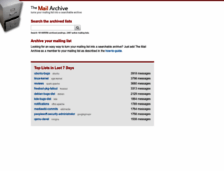 mail-archive.com screenshot