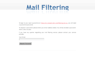 mail-filtering.com.au screenshot