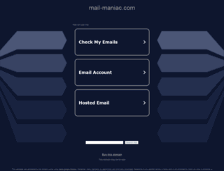 mail-maniac.com screenshot