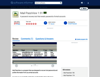 mail-passview.informer.com screenshot