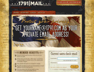 mail.1791.com screenshot