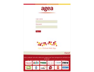 mail.agea.com.ar screenshot