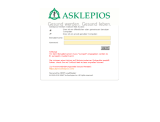 mail.asklepios.com screenshot