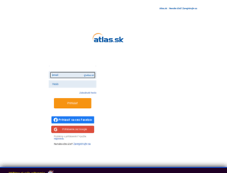 mail.atlas.sk screenshot