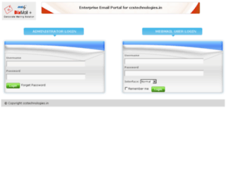 mail.ccstechnologies.in screenshot
