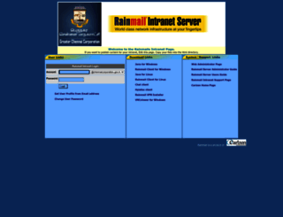 Access mail.chennaicorporation.gov.in. Rainmail Intranet Page