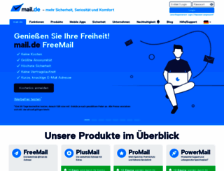 mail.de screenshot