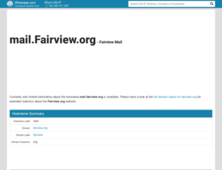 mail.fairview.org.ipaddress.com screenshot