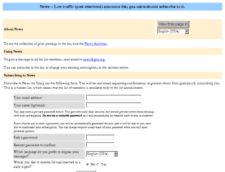 mail.gna.org screenshot