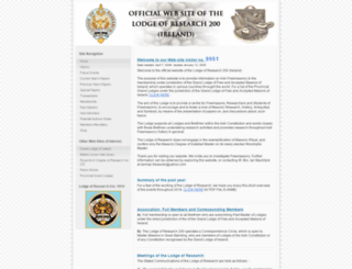 mail.irish-freemasonry.org.uk screenshot