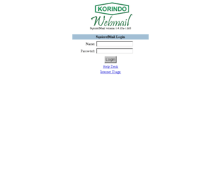 mail.korindo.co.id screenshot