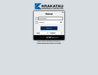 mail.krakataueng.co.id screenshot