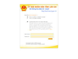 mail.laocai.gov.vn screenshot