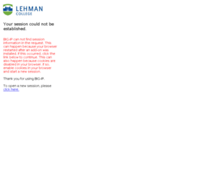 mail.lehman.edu screenshot
