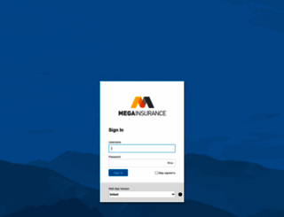 mail.megainsurance.co.id screenshot