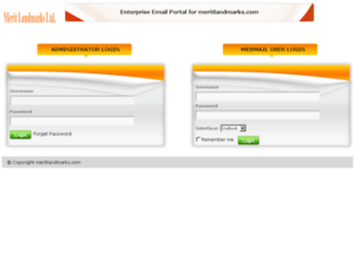 mail.meritlandmarks.com screenshot