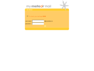 mail.mymeteor.ie screenshot