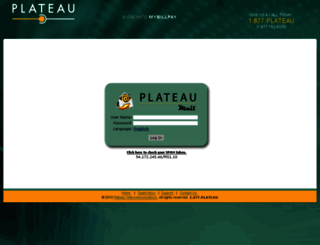 mail.plateautel.net screenshot