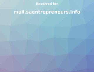 mail.saentrepreneurs.info screenshot