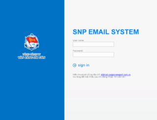mail.saigonnewport.com.vn screenshot